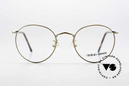 Giorgio Armani 138 Panto Brille Gold Schildpatt, weltbekannte Panto-Form; ein absoluter Klassiker!, Passend für Herren und Damen