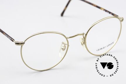 Giorgio Armani 138 Panto Brille Gold Schildpatt, ungetragen (wie all unsere Armani Brillenfassungen), Passend für Herren und Damen