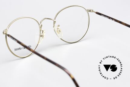 Giorgio Armani 138 Panto Brille Gold Schildpatt, KEINE RETROBRILLE, sondern ein altes ORIGINAL!!, Passend für Herren und Damen