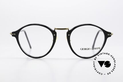 Giorgio Armani 360 Original 90er Brille Panto, absoluter Klassiker (bekannte runde Panto-Form), Passend für Herren und Damen