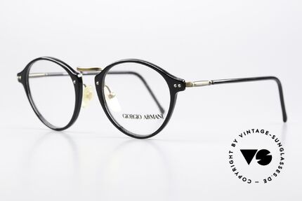 Giorgio Armani 360 Original 90er Brille Panto, eine Unisex-Brillenfassung, Small Größe 47/20, 140, Passend für Herren und Damen