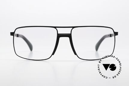 Mykita Mylon Moss Designerbrille Für Herren, Größe 56-17, col. 305 (PITCH-BLACK / BLACK), Passend für Herren