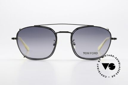 Tom Ford TF5335 Designerbrille Mit Clip On, sehr edle und hochwertige Fassung, made in Italy, Passend für Herren und Damen