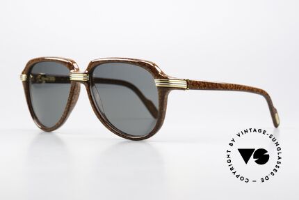 Cartier Vitesse - M Luxus Aviator Brille Von 1991, Fassung mit Federscharnieren in medium Gr. 58/15, 135, Passend für Herren