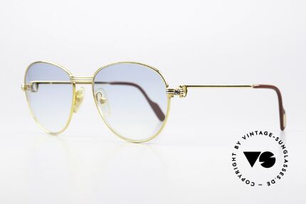 Cartier S Saphirs 0,94 ct - M Echte Saphir Sonnenbrille, mit echten Saphiren als Bügeldekor (insg. 0,94ct), Passend für Damen