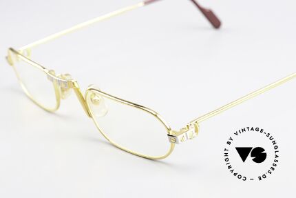 Cartier Demi Lune Santos - M Meistverkaufte Größe 1987, meistverkaufte Variante, Größe 50-24, 140 (unisex Brille), Passend für Herren und Damen