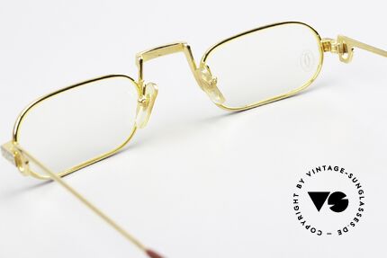 Cartier Demi Lune Santos - L Limitierte L Version Von 1987, KEINE RETRObrille; ein ca. 30 Jahre altes Cartier Original, Passend für Herren und Damen