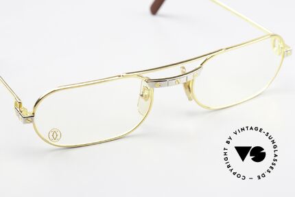 Cartier MUST Santos - S 80er Vintage Brille Unisex, ungetragen mit OVP (in diesem Zustand sehr selten), Passend für Herren und Damen