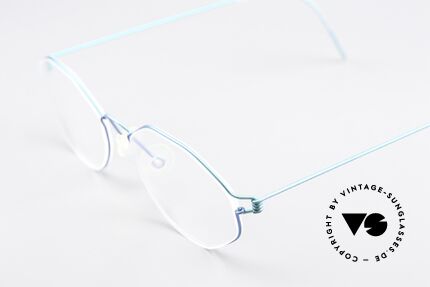 Lindberg Gamma Air Titan Rim Rahmen Bicolor Grün Blau, extrem stabile Fassung, flexibel & elastisch, und nur 3g, Passend für Herren und Damen