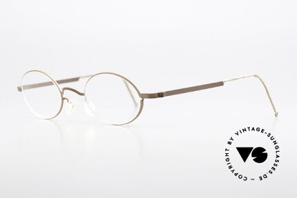 Lindberg 5000 Strip Titan Ovale Titanium Brille Unisex, vielfach ausgezeichnet hinsichtlich Qualität und Design, Passend für Herren und Damen