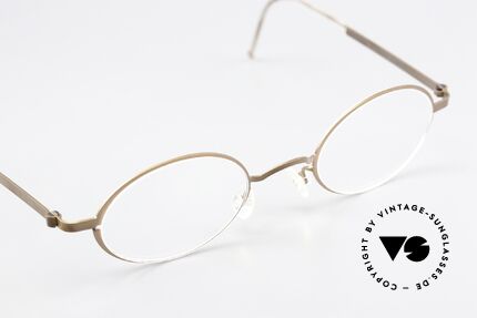 Lindberg 5000 Strip Titan Ovale Titanium Brille Unisex, extrem stabile Brille, flexibel & elastisch, und nur 9,9g, Passend für Herren und Damen