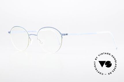 Lindberg 4010 Strip Titan 1990er Rahmen Blau Silber, vielfach ausgezeichnet hinsichtlich Qualität und Design, Passend für Herren und Damen