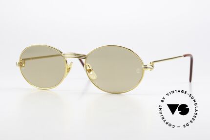 Cartier Saint Honore Luxus Sonnenbrille Von 1998, ovale vintage Cartier Sonnen-Brille von circa 1998, Passend für Herren und Damen