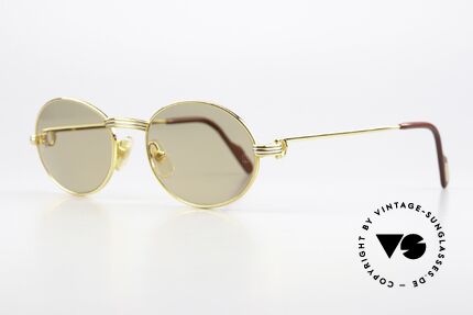 Cartier Saint Honore Luxus Sonnenbrille Von 1998, 'Staint Honore' eine der ältesten Straßen von Paris, Passend für Herren und Damen