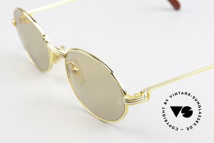 Cartier Saint Honore Luxus Sonnenbrille Von 1998, 22kt vergoldet & orig. Sonnengläser mit Cartier-Logo, Passend für Herren und Damen