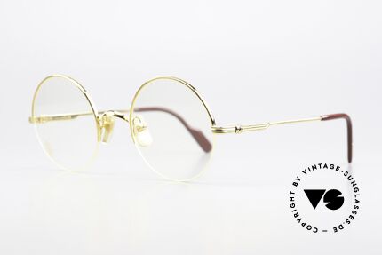 Cartier Mayfair - M Halb Rahmenlose Luxusbrille, teures Original in scheinbar zeitlosem Design, Passend für Herren und Damen