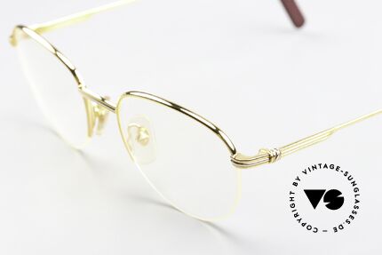 Cartier Colisee - S 1990er Vintage Brille Nylor, flexibler Halbrahmen (Top-Qualität), Luxusbrille!, Passend für Herren und Damen