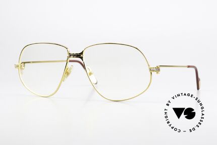 Cartier Panthere G.M. - XL 80er Brille 22kt Vergoldet, Cartier Panthère = der berühmte Panther von CARTIER, Passend für Herren