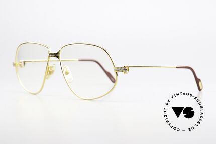 Cartier Panthere G.M. - XL 80er Brille 22kt Vergoldet, wurde 1988 veröffentlicht und dann bis 1997 produziert, Passend für Herren