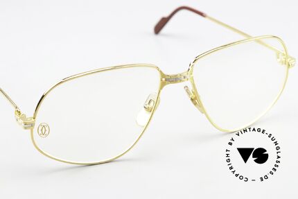 Cartier Panthere G.M. - XL 80er Brille 22kt Vergoldet, 22kt vergoldete Fassung (wie alle alten Cartier Brillen), Passend für Herren