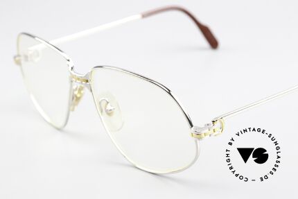 Cartier Panthere G.M. - M Platin Herrenbrille Von 1988, teure Luxus-Brillenfassung in Medium Größe 56-14, 135, Passend für Herren