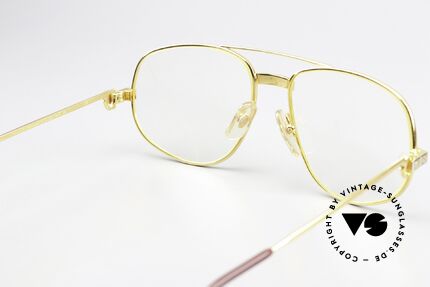 Cartier Romance Santos - M 1980er Luxus Rahmen 22kt, KEINE RETRObrille; ein 35 Jahre altes vintage ORIGINAL, Passend für Herren und Damen