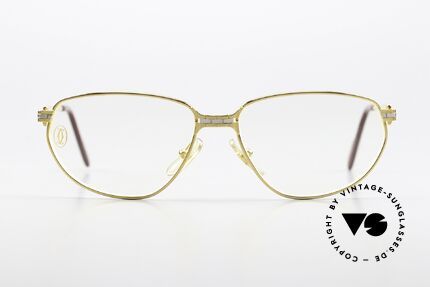 Cartier Panthere Windsor - S 90er Damenbrille Small Size, wurde 1993 auf Grundlage der "Panthère" veröffentlicht, Passend für Damen