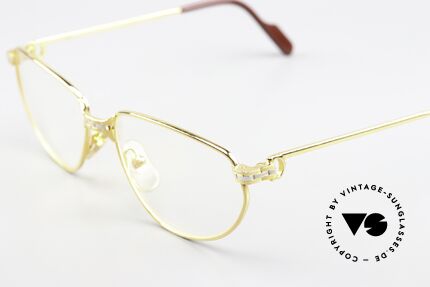 Cartier Panthere Windsor - S 90er Damenbrille Small Size, 22kt vergoldete Fassung (wie alle alten Cartier Brillen), Passend für Damen