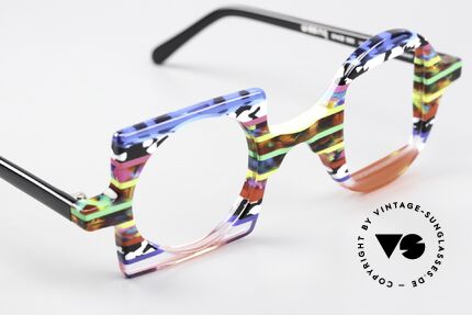 Wissing 2854 Verrückte Bunte Brille, sozusagen, eine Anti-Mainstream Brille (UNISEX), Passend für Herren und Damen