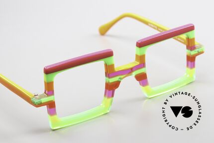 Wissing 3273 Verrückte Brille Bunt Eckig, charakteristisch, unverwechselbar, unique, Wissing, Passend für Herren und Damen