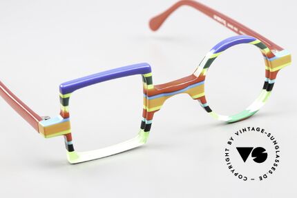 Wissing 2653 Bunte Brille Für Individualisten, sozusagen, eine Anti-Mainstream Brille (UNISEX), Passend für Herren und Damen