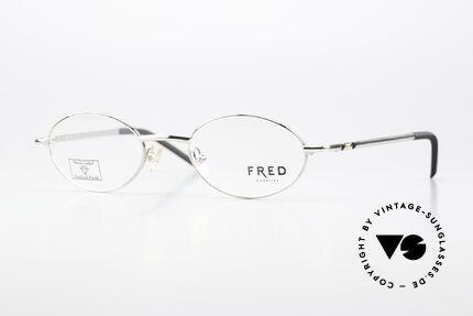 Fred Cut 001 Zeitlose Ovale Brille Unisex, Fred Luxus-Fassung, Modell CUT 001 in Größe 47-20, Passend für Herren und Damen