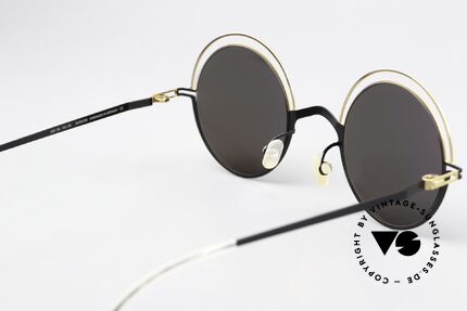 Mykita Bueno Runde Designer Sonnenbrille, genial flexible Brillenfassung: eine Größe passt allen, Passend für Herren und Damen