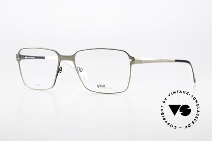 Götti Yvo Markant Titan Und Schwarz, Götti / Goetti Brille Yvo, col. GUN-B, Größe 55/17, Passend für Herren