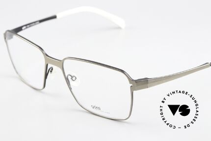 Götti Yvo Markant Titan Und Schwarz, markante Herrenbrille, zweifarbig (Titan & Schwarz), Passend für Herren