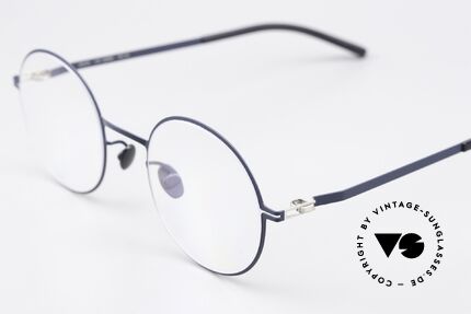 Mykita Quenby Runde Brille Dunkelblau, wohlbekannte Spitzenqualität; handmade in Germany, Passend für Herren und Damen