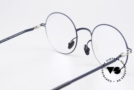 Mykita Quenby Runde Brille Dunkelblau, genial flexible Brillenfassung: eine Größe passt allen, Passend für Herren und Damen