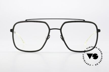 Mykita Mylon Reed Designerbrille Eckig Aviator, Größe 55-17, Color Code 308 (grau-anthrazit), Passend für Herren