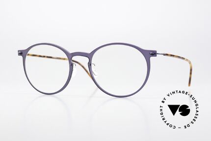 Lindberg 6541 NOW In Violett Und Schildpatt, Panto Lindberg Brille aus der NOW bzw. N.O.W. Serie, Passend für Herren und Damen