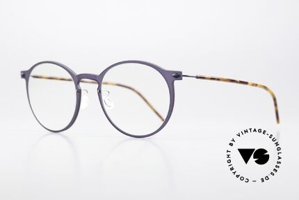 Lindberg 6541 NOW In Violett Und Schildpatt, halbdurchlässige violette Front mit Schildpatt-Bügeln, Passend für Herren und Damen