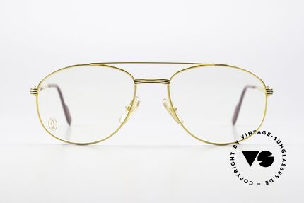 Cartier Driver - M Luxus Pilotenbrille 22Karat, dezente Pilotenform in Top-Qualität; Medium Gr. 57°18, Passend für Herren