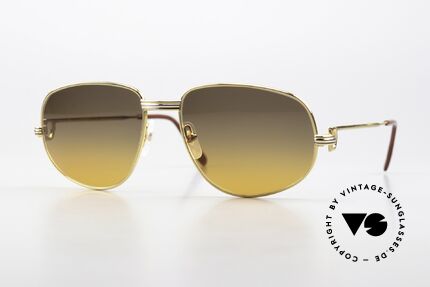 Cartier Romance LC - M 22kt Vergoldete Fassung 80er, vintage Cartier Luxus-Sonnenbrille; Modell ROMANCE, Passend für Herren und Damen