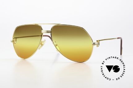 Cartier Vendome LC - M Kult Aviator Sonnenbrille, vintage Cartier Vendome Sonnenbrille im Aviator-Stil, Passend für Herren und Damen