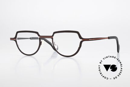 Theo Belgium Rope Damen und Herren Fassung, interessante Designerbrille der Theo Kollektion, Passend für Herren und Damen