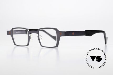 Theo Belgium Sixteen Eckige Designerbrille Titan, Avantgarde-Brille für Damen & Herren zugleich, Passend für Herren und Damen