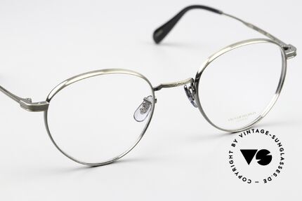 Oliver Peoples Watts Panto Fassung Titanium, ungetragen (wie alle unsere Oliver Peoples Brillen), Passend für Herren