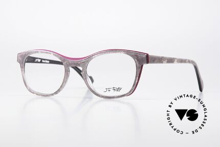 JF Rey JF1340 Grau Marmoriert Und Pink Details