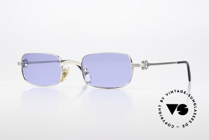 Cartier Dreamer - M Luxus Brille Brushed Platinum Details