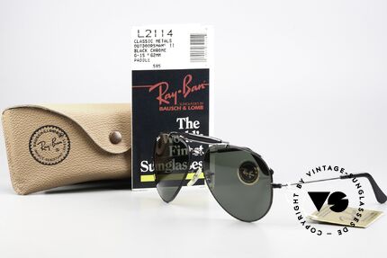 Ray Ban Outdoorsman II G15 Black Chrome Edition, Größe: large, Passend für Herren