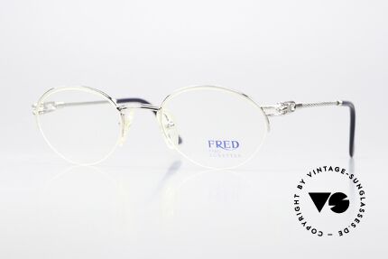 Fred Feroe - S Luxusbrille Platin Plattiert Details